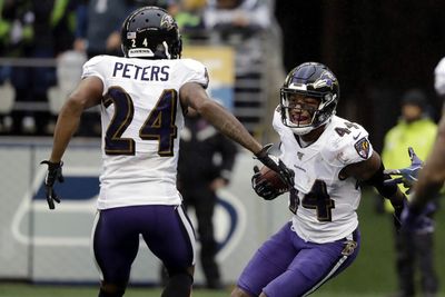 Ravens CB Marlon Humphrey discusses how CB Marcus Peters looks after return from injury