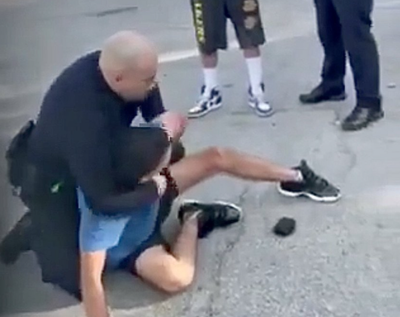 Video shows LAPD officer tackling teen after he filmed friend’s arrest at police-sponsored movie showing