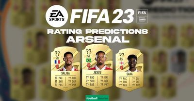 Arsenal FIFA 23 player rating predictions with big squad upgrades expected