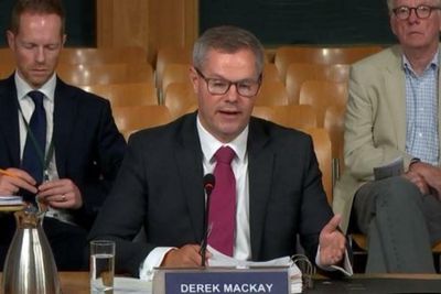 Derek Mackay flees through Scottish Parliament basement to avoid press