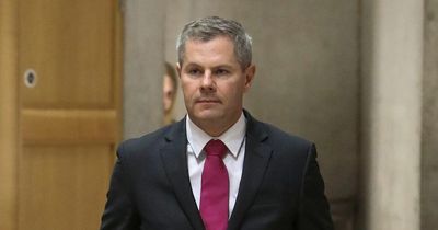 Disgraced Derek Mackay dodges questions on texting scandal after fleeing through Holyrood basement