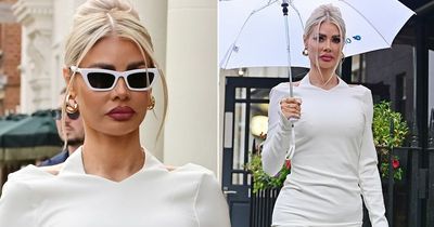 Chloe Sims channels Kim Kardashian as she glams up for visit to OnlyFans head office