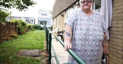 Pensioner 'fed up' as metal railing around bungalow blocks access to own garden