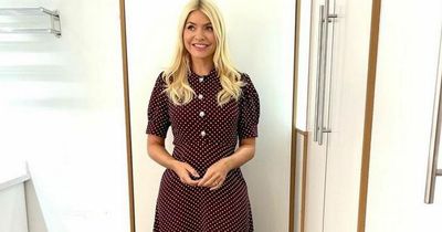 Holly Willoughby opts for polka dot midi dress today - and we’re obsessed