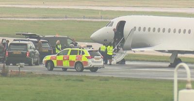 Flight carrying seven members of Royal Family including Prince William lands in Scotland