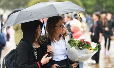 ‘She’s always been there’: palace tourists on the Queen’s health