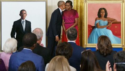 Official White House portraits of Obamas are less interesting than those in Portrait Gallery