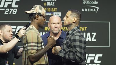 UFC 279 video: Kevin Holland vs. Daniel Rodriguez press conference faceoff