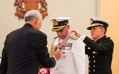 Singapore confers Meritorious Service Medal to former Navy chief Sunil Lanba