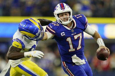 Josh Allen levels Rams safety Nick Scott with vicious stiff-arm