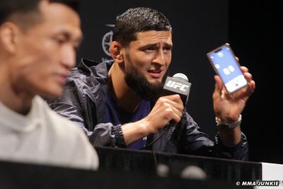 Khamzat Chimaev: Nate Diaz, Kevin Holland got what they ‘deserved’ in UFC 279 press conference brawl