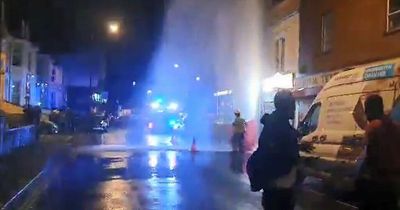 Large water leak on Stapleton Road shoots water '10m high into the air'