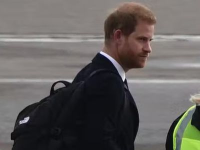 Prince Harry touches down in London after rushing to Balmoral following Queen’s death