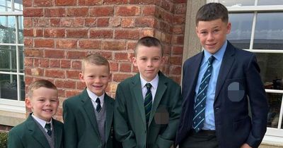 Coleen Rooney shares snap of all four of her boys in uniform as they head back to school