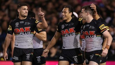 Nathan Cleary shines as Penrith grind out 27-8 win over Parramatta in NRL finals opener