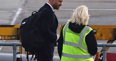 Prince Harry boards plane to fly back to London after death of The Queen at Balmoral