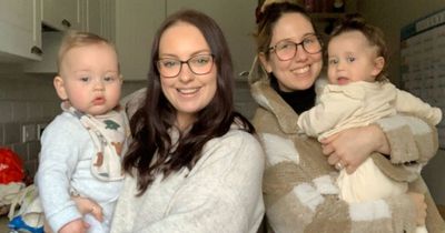 Best friends give birth to their babies on the same day - despite having different due dates