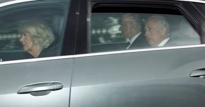 King Charles III and Queen Consort pictured as they leave Balmoral and head back to London