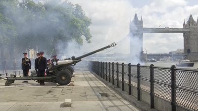 Gun salutes performed by armed forces across UK to mark Queen’s 96 years