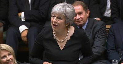 Former Prime Minister Theresa May has MPs in hysterics as she shares story of time she dropped cheese in front of Queen