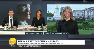 ITV GMB's Kate Garraway told not to 'cackle' and 'wake Queen' during Buckingham Palace broadcast