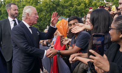 King Charles greeted by crowds of well-wishers at Buckingham Palace