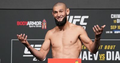 Khamzat Chimaev misses weight for UFC 279 fight with Nate Diaz