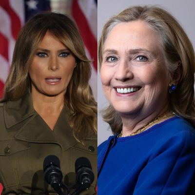 Hillary Clinton’s stinging response when offered chance to ask one question of Melania Trump