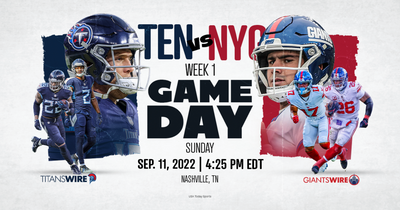 Giants vs. Titans: Time, television, radio and streaming schedule