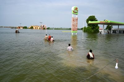 'Nobody knows where their village is': New inland sea swamps Pakistan