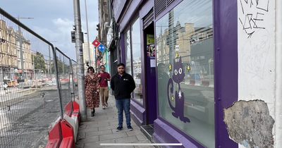 Edinburgh tutor fuming as customers 'squashed' on narrow pavement outside business