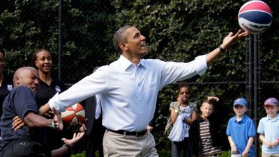 Barack Obama tells Harvard team basketball taught him ‘it wasn’t just about me’
