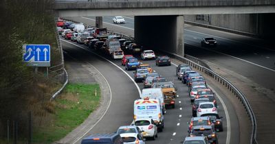 M5 diversion routes as motorway is closed northbound following crash