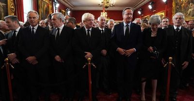 All six living ex-Prime Ministers together for first time at King's accession council