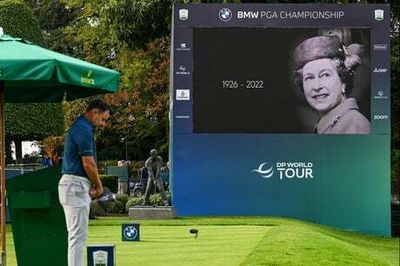 BMW PGA Championship: Two-minute silence held in memory of the Queen before play resumes at Wentworth