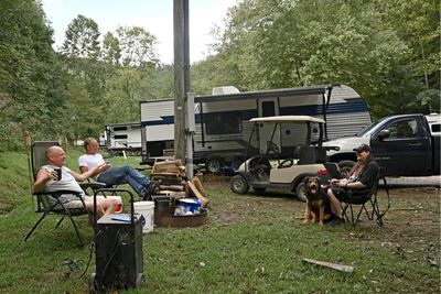 Trailers offer temporary home as flood victims plan future