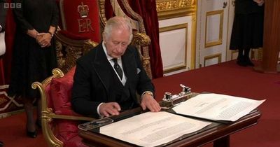 King Charles places touching gift from Prince Harry on desk as he's declared Monarch