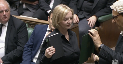 Liz Truss and senior MPs swear oath of loyalty to King Charles in House of Commons