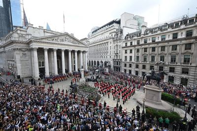 Crowds enjoy ‘momentous’ scene as Charles proclaimed King outside Royal Exchange