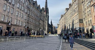 Preparations begin in Edinburgh as barriers line street ahead of Queen's procession