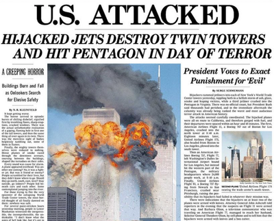 How the world’s newspapers retold the horror of 9/11 on their front pages