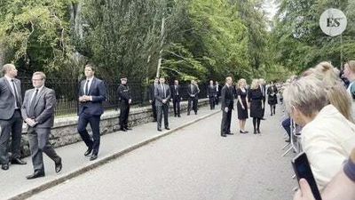 Watch: Queen’s children thank crowds outside Balmoral