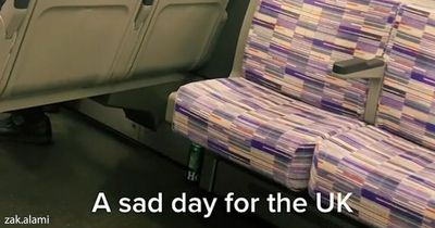 The moment the Queen's death was announced on the Elizabeth line with heartfelt message