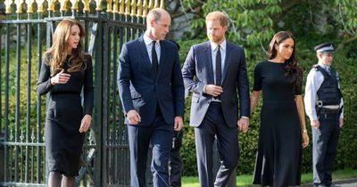 William, Kate, Harry and Meghan reunite at Windsor following Queen's death