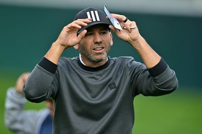 Sergio Garcia withdraws from BMW PGA Championship, shows up on field at Texas-Alabama game