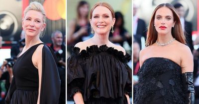 Cate Blanchett among stars wearing all-black in tribute to Queen at Venice Film Festival
