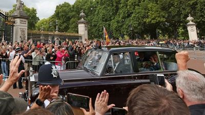 ‘Like a pilgrimage’: Crowds hail King Charles III after emotional tribute to queen
