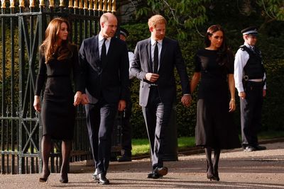 Prince of Wales and Duke of Sussex appear relaxed together during Windsor visit