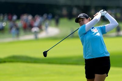 Ally Ewing holds a one-shot lead over Maria Fassi at the LPGA’s Kroger Queen City Championship