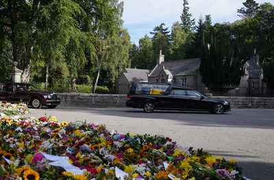 Queen Elizabeth II's coffin leaves her Balmoral estate